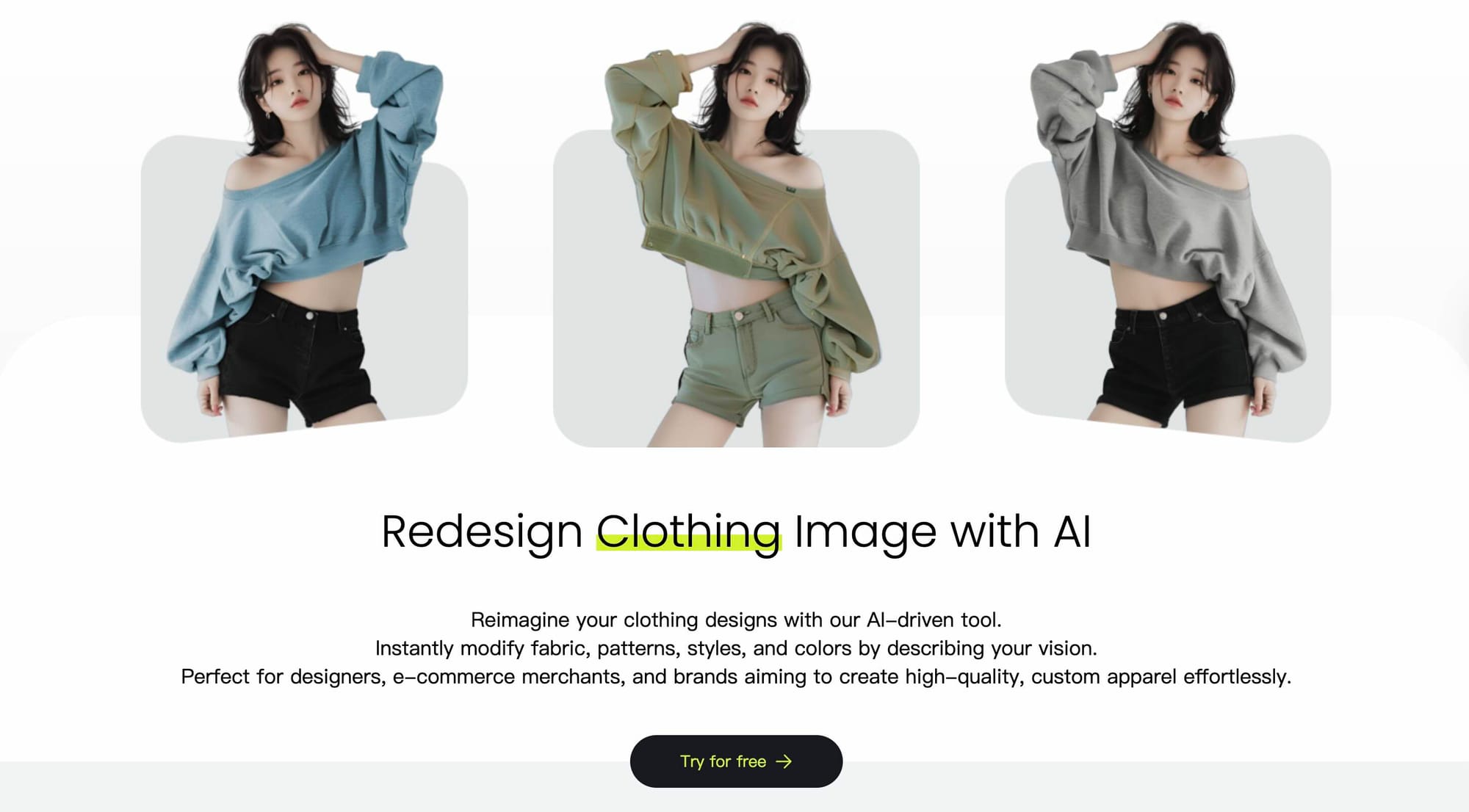 AI Clothes Change Interface